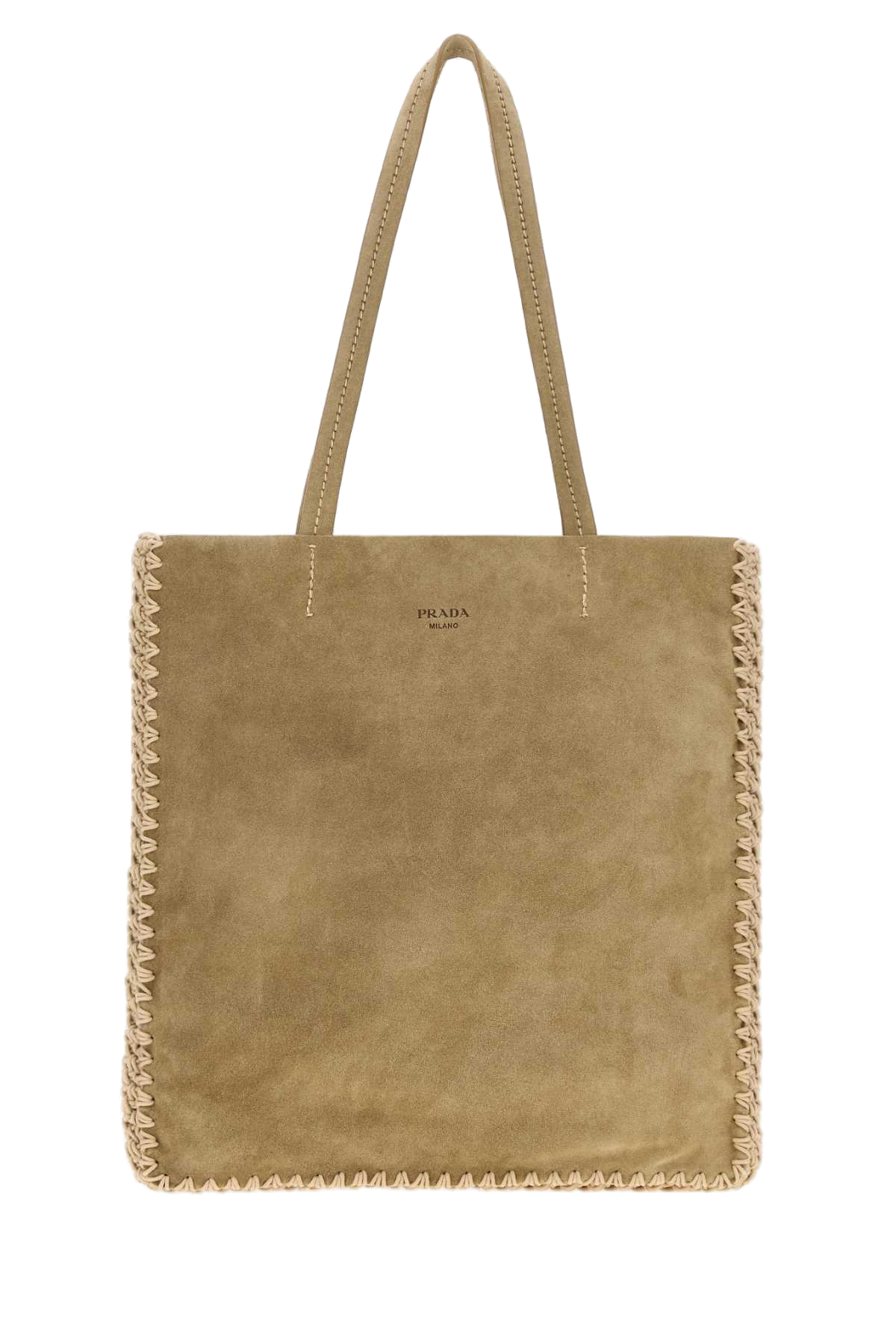 Prada Milano Shoulder Bag — Beige