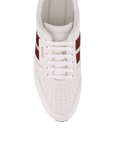 Zapatilla baja de piel Bally — Blanco