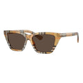 Burberry BE4468416373 Cat-Eye Check Sunglasses — Brown