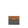 Ferragamo Monogram Leather Card Case — Brown