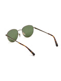 Furla SFUB19 Metal Round-Frame Sunglasses — Gold