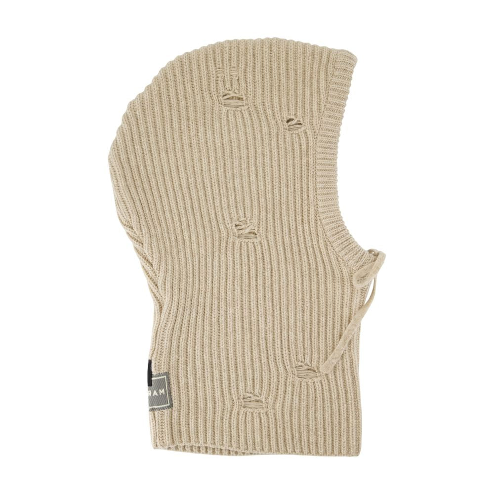 MM6 Maison Margiela S52TB0008-M13138-806M Ribbed Wool Beanie — Beige