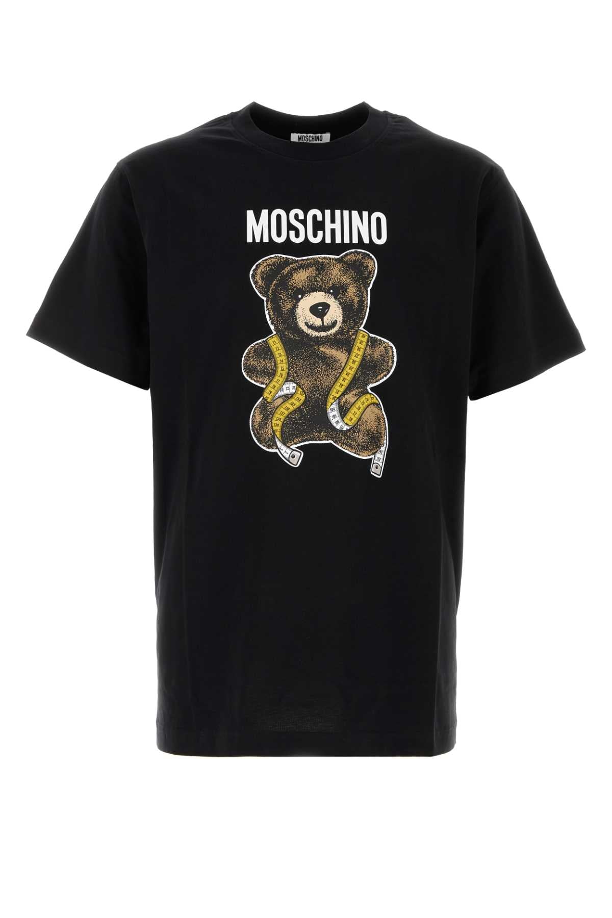 Moschino Logo-Graphic Cotton T-Shirt — Black