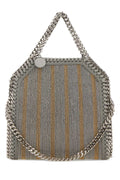 Stella McCartney Chain-Trimmed Mesh Shoulder Bag — Gray