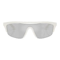 Burberry Square Semi-Rim Sunglasses — White