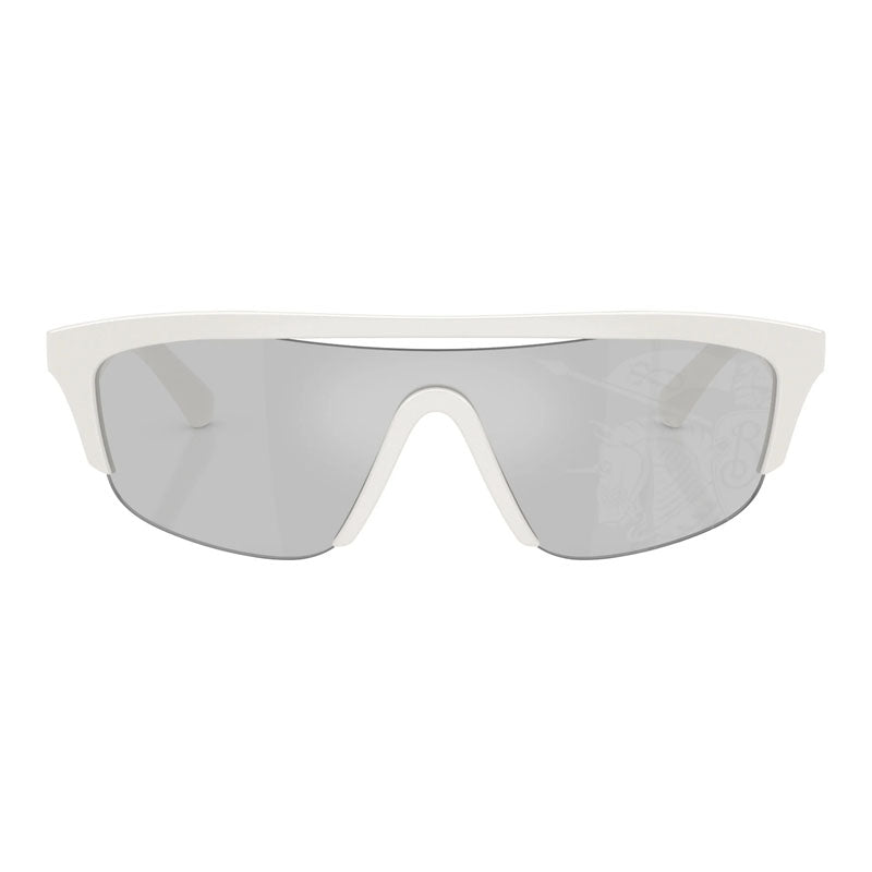 Burberry Square Semi-Rim Sunglasses — White