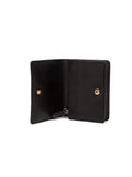 Michael Kors Leather Flap Wallet — Black