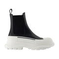 Alexander McQueen Chunky Rubber Sole Chelsea Boot — Black