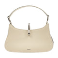 Rabanne Calfskin Leather Shoulder Bag — Beige