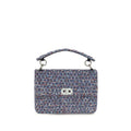 Valentino Garavani Rockstud Spike Shoulder Bag — Blue