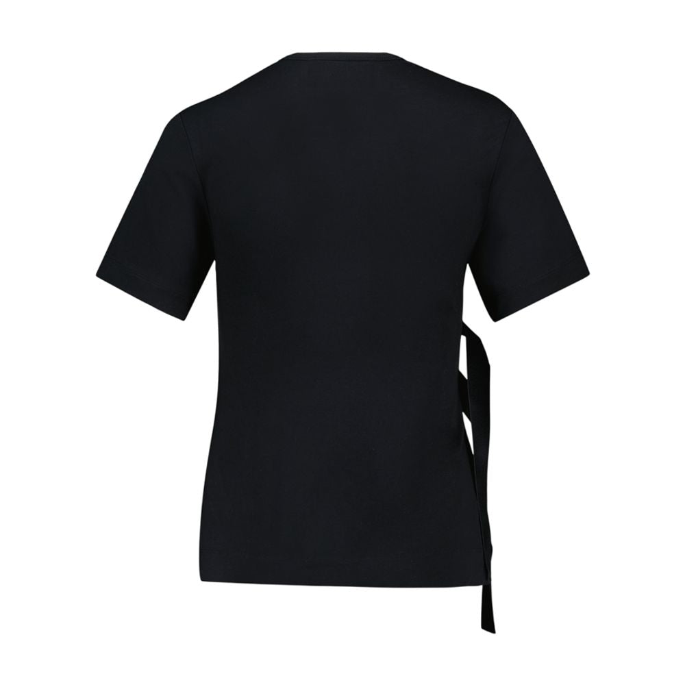 Simone Rocha Bow Sash Detail T-Shirt — Black