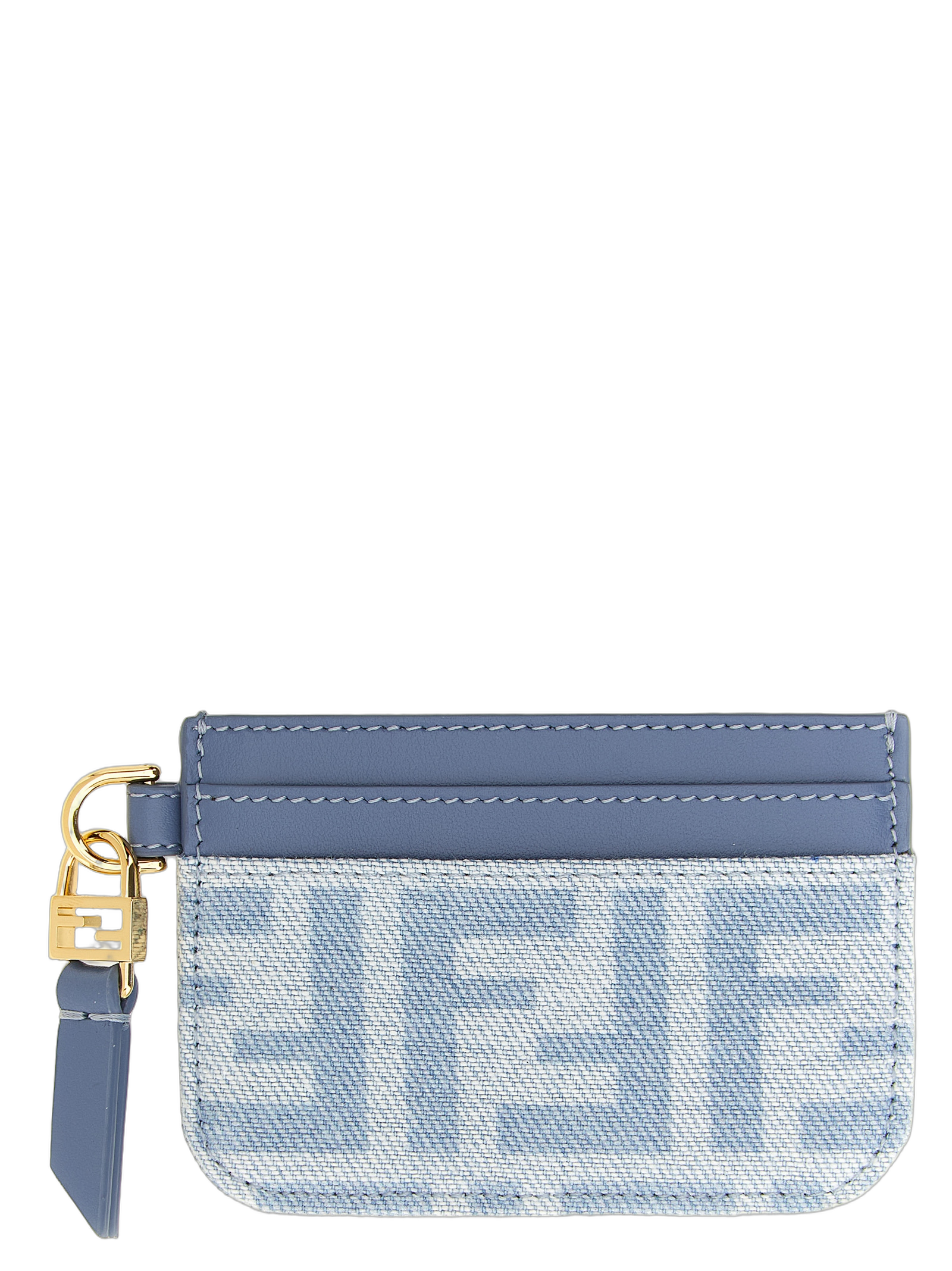 Fendi Baguette Card Case — Blue