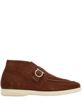 Ferragamo Gancini-Buckle Boot — Brown