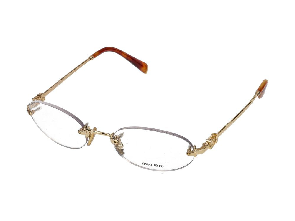Miu Miu 0MU Metal Frame Eyeglasses — Gold