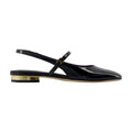 Tod's Patent Leather Slingback Flat — Black