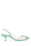 Roger Vivier Jeweled Slingback Slingback Sandal — Green