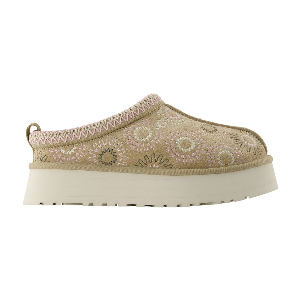 UGG Tazz Sun Stitch Slipper — Beige