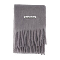 Acne Studios Wool Fringed Scarf — Gray