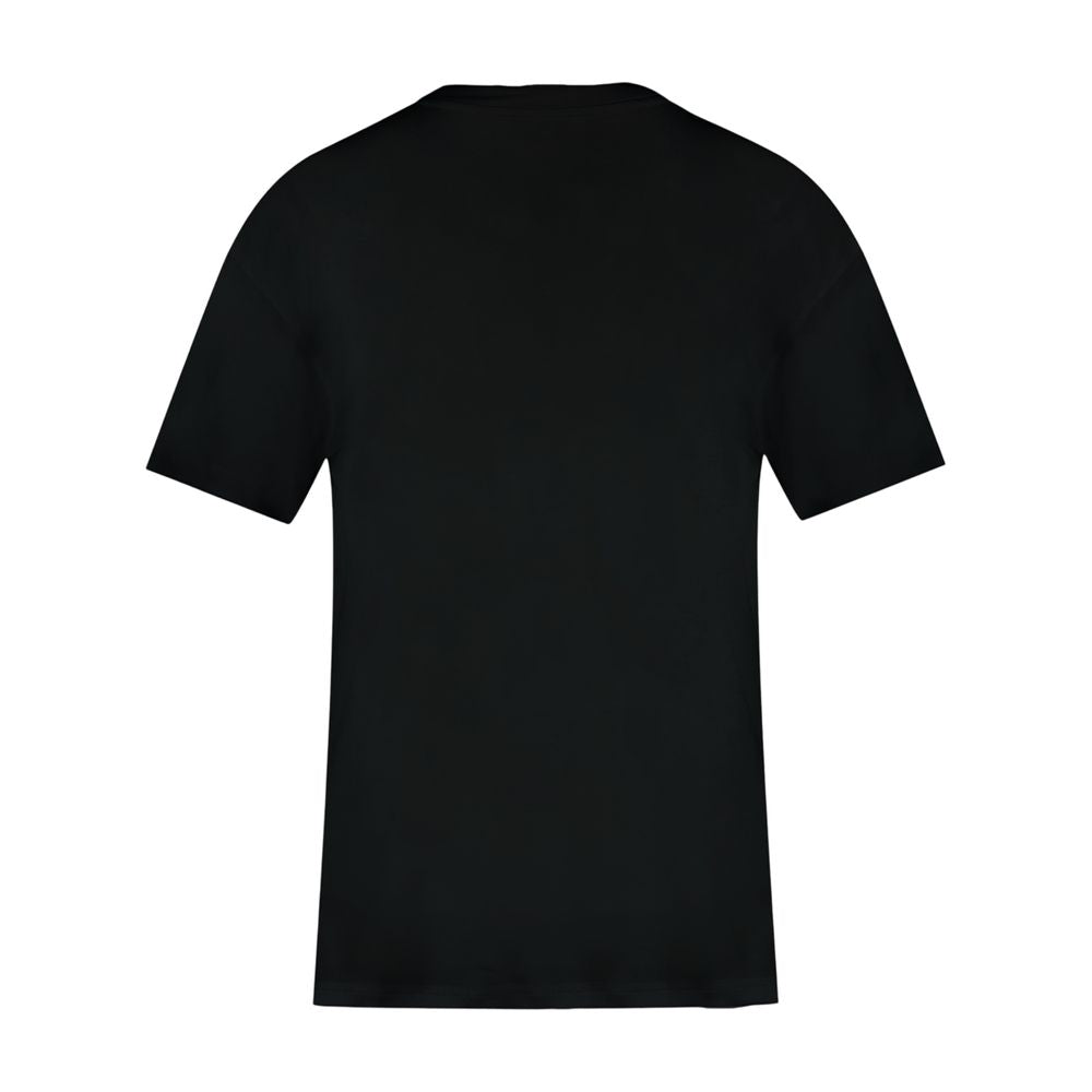 3.Paradis Embroidered Cotton T-Shirt — Black