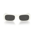 Miu Miu MU08ZS1425S0 Dark-Tinted Sunglasses — Ivory