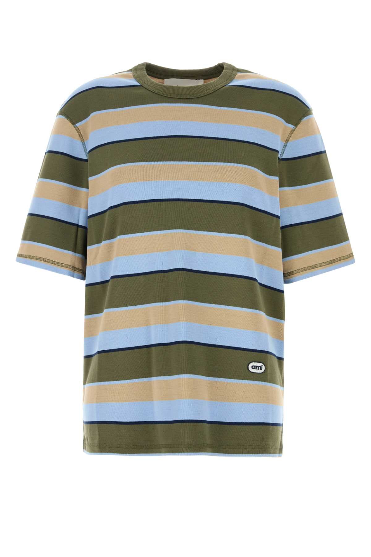 AMI Paris Sleeves T-Shirt — Green