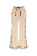 Zimmermann Patience Flare Trousers — Cream