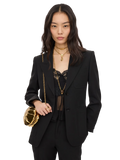 Chloé Wool Grain de Poudre Blazer — Black
