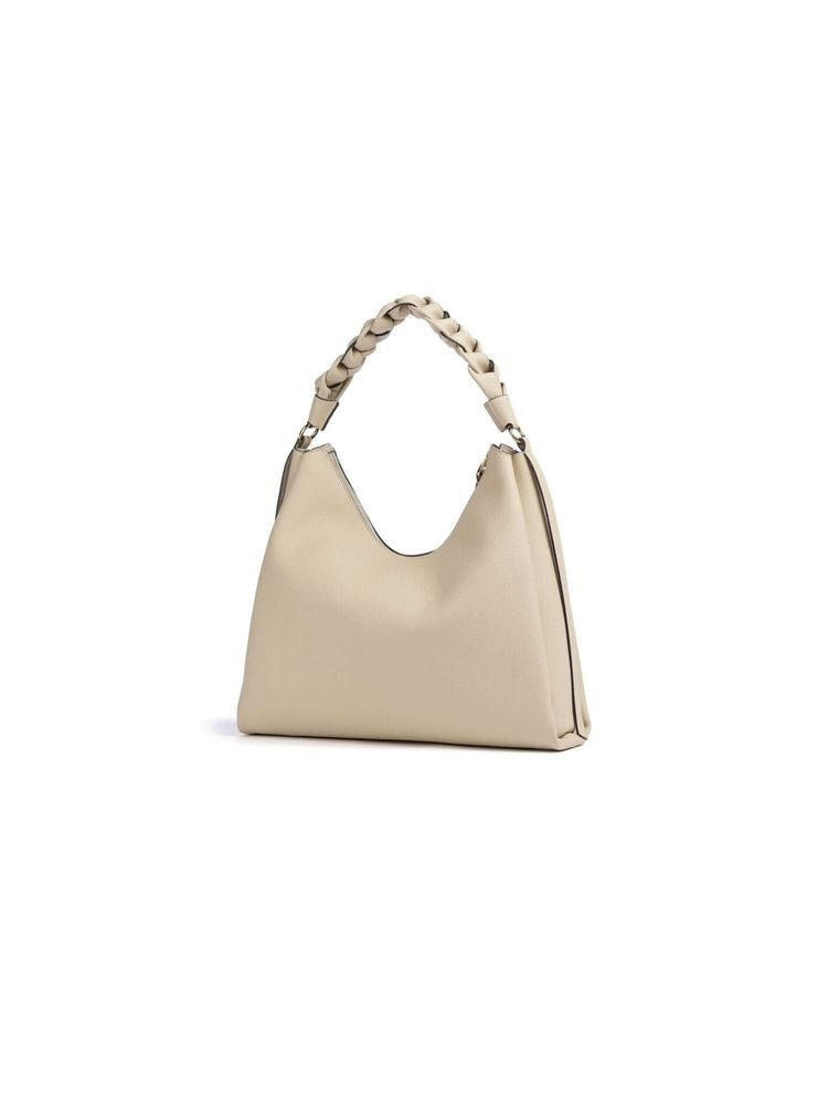 Coccinelle Boheme Grana Shoulder Bag — Beige