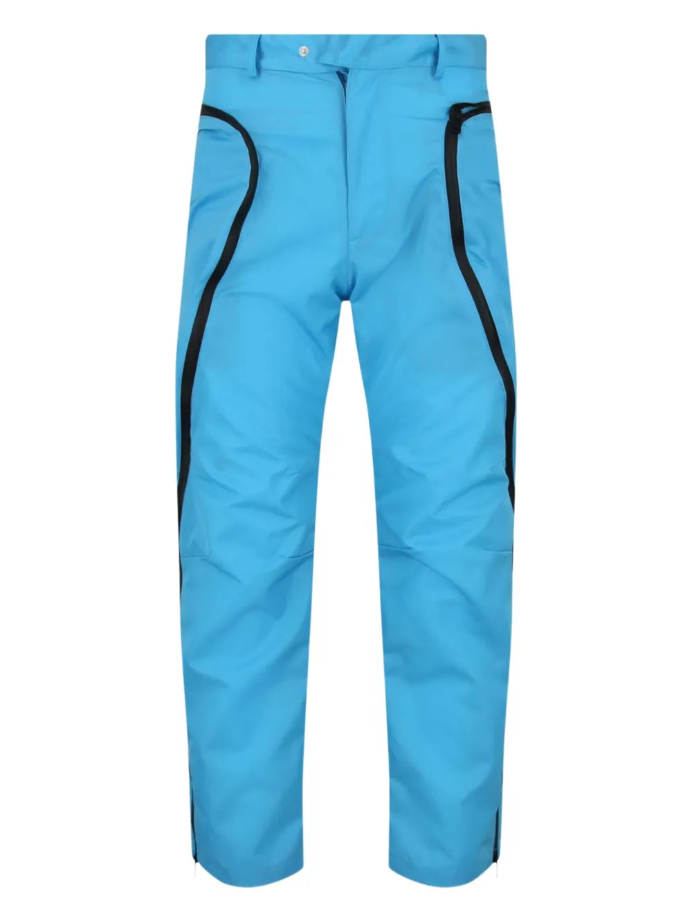 Bottega Veneta Curved-Pocket Technical Cargo Pants — Blue