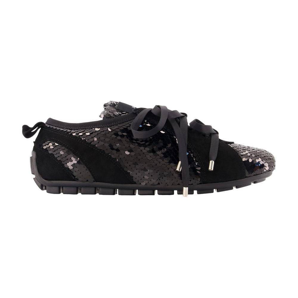 Simone Rocha Sequin-Embellished Trainer Sneaker — Black