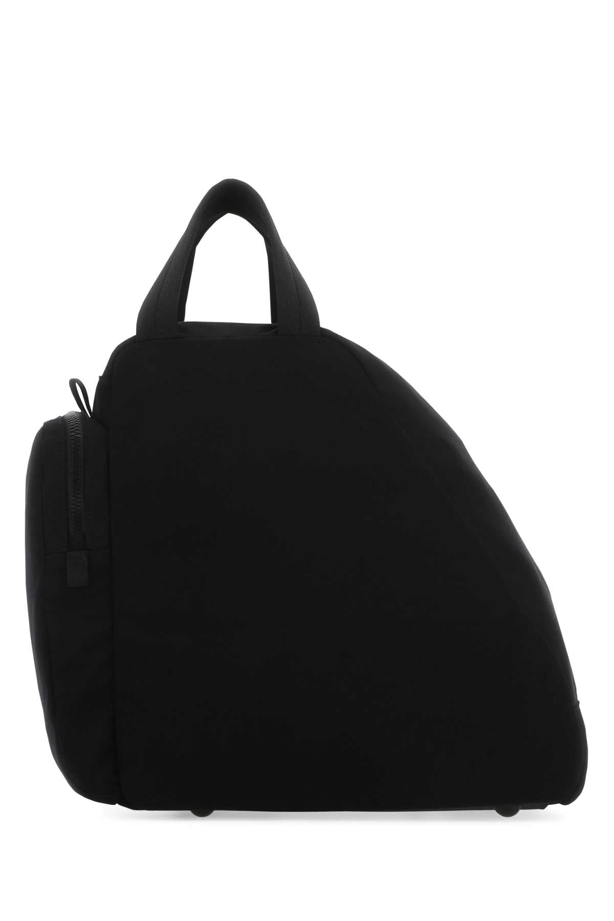 Prada Canvas and Nylon Top Handle Bag — Black