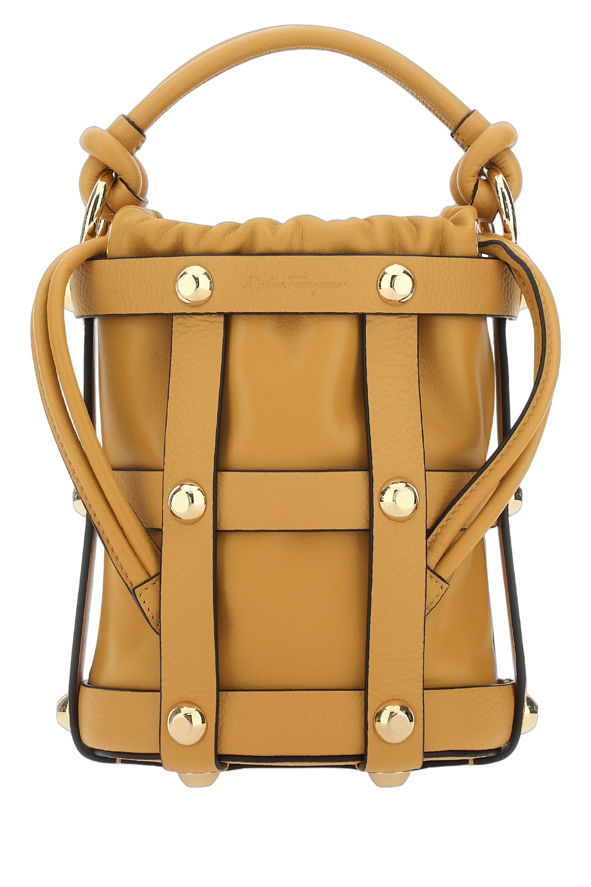 Ferragamo Languor Bucket Bag — Beige