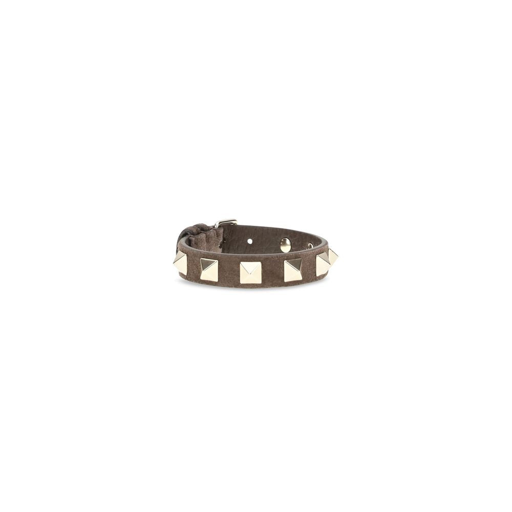 Valentino Garavani Rockstud Bracelet — Brown