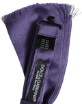 Dolce & Gabbana Silk Pre-Tied Bow Tie — Purple