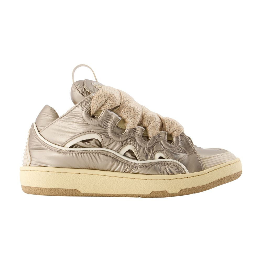 Lanvin Curb Sneakers — Beige