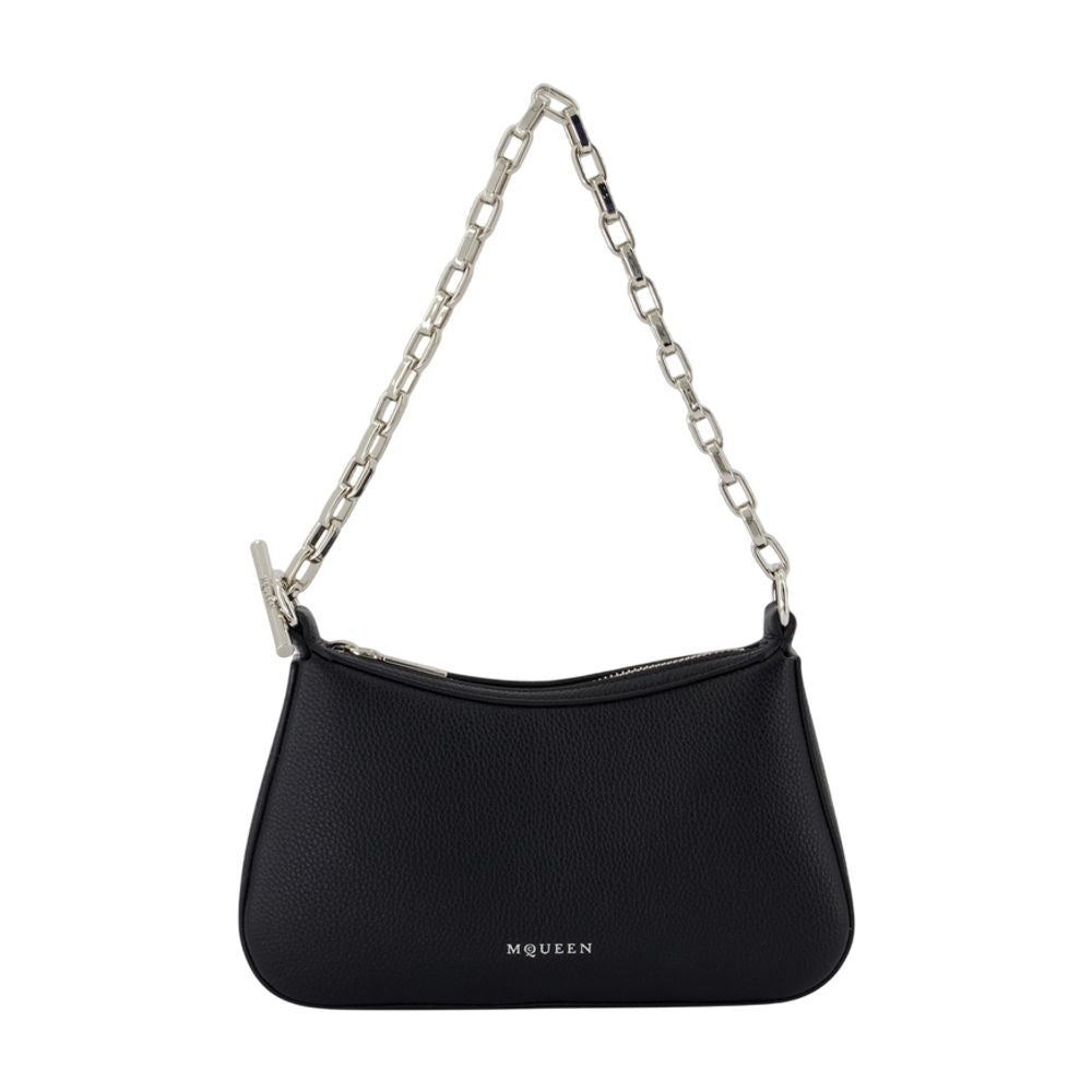 Alexander McQueen T Bar Mini Shoulder Bag — Black