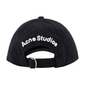 Acne Studios C40420-900 Logo-Embroidered Cotton Baseball Cap — Black