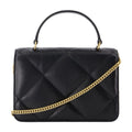 Tory Burch Kira Diamond Top Handle Bag — Black