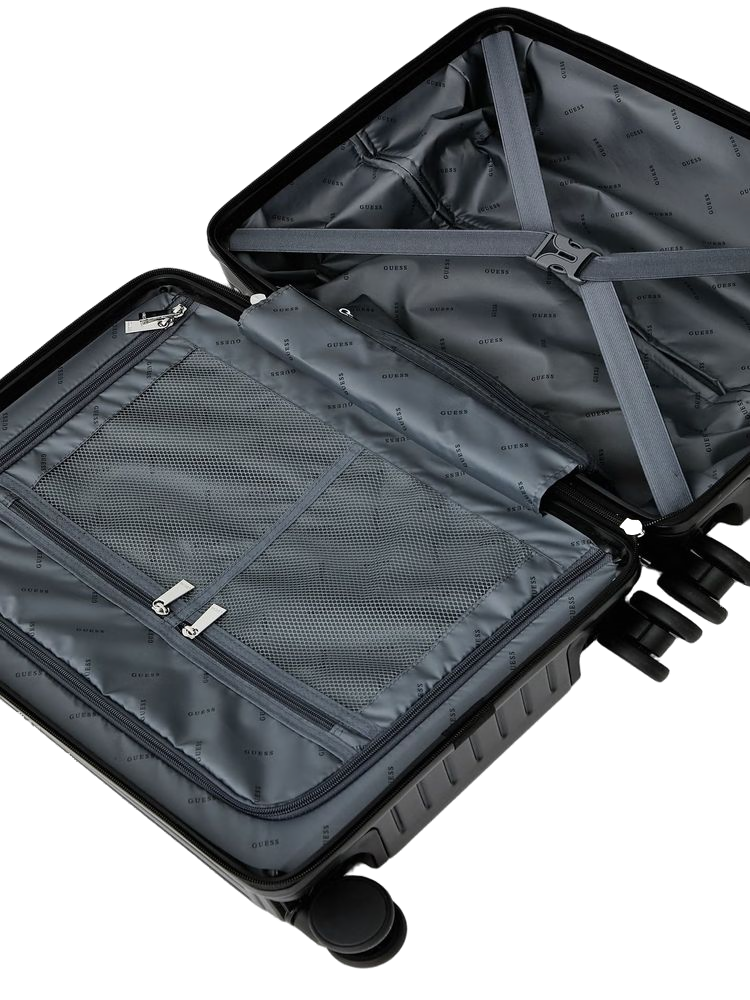 Guess 8-Wheel Hardside Travel Bag — Black
