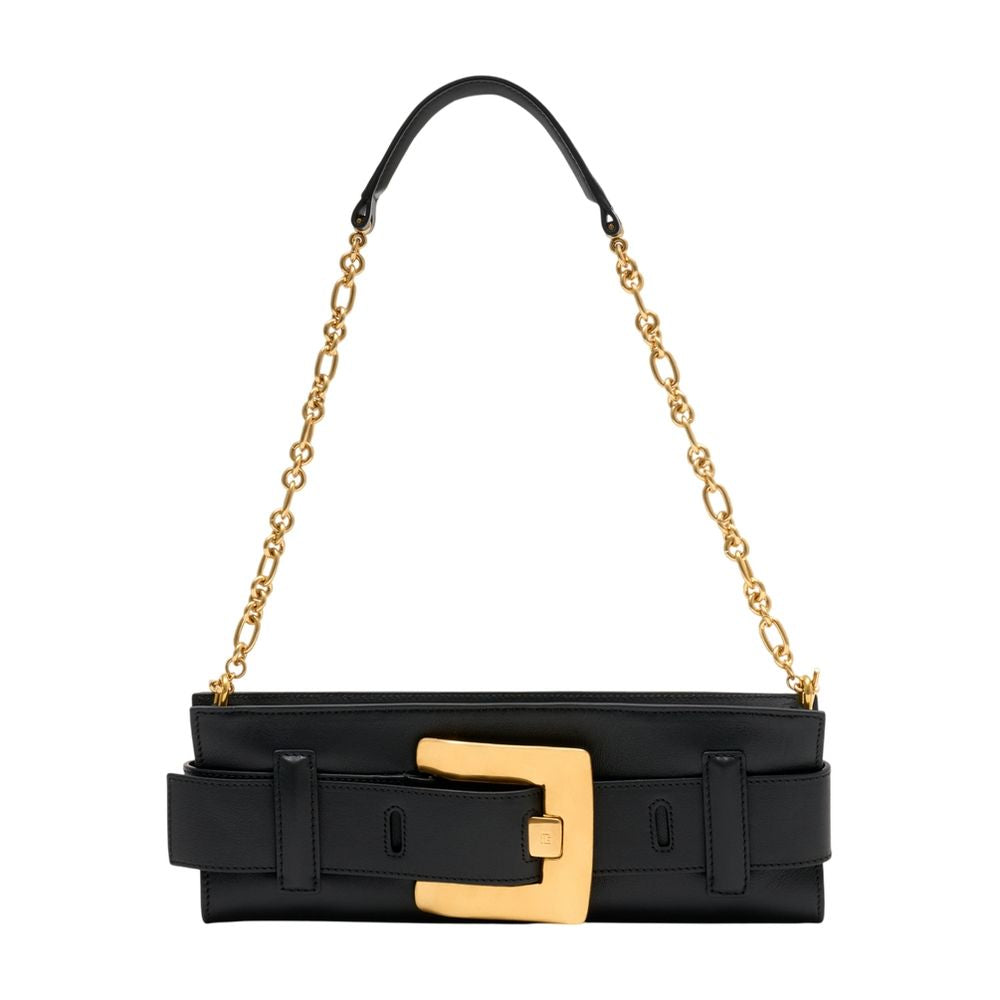 Balmain Anthem Shoulder Bag — Black