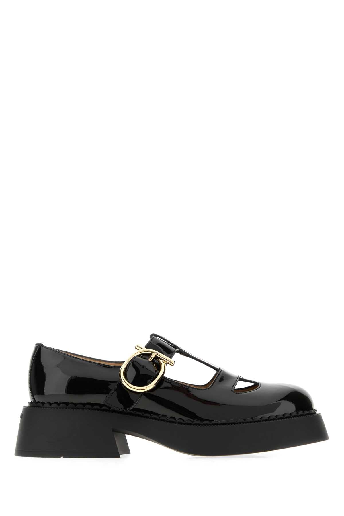 Ferragamo Nerobiscotto Mary-Jane — Black