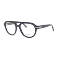 Ferragamo Round Full Rim Eyeglasses — Blue