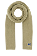 Burberry Ribbed Cashmere Scarf — Beige