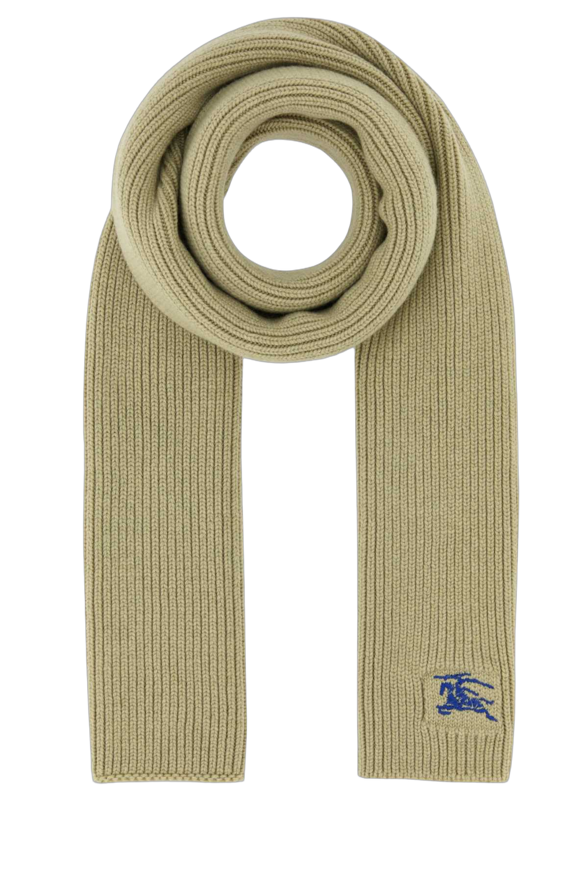 Burberry Ribbed Cashmere Scarf — Beige