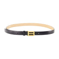 Balenciaga Leather B-Buckle Belt — Black