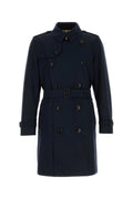 Burberry Kensington Trench Coat — Navy