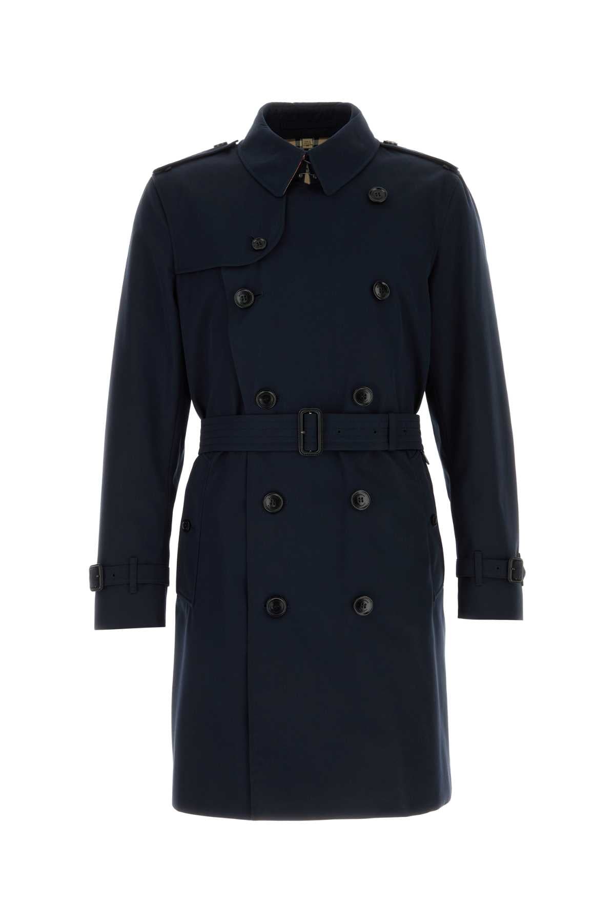 Burberry Kensington Trench Coat — Navy