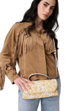 Guess Kirsten Top Handle Bag — Beige