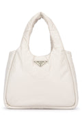 Prada Quilted Lamb Leather Shoulder Bag — White