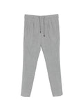 Brunello Cucinelli Drawstring Pleated Trousers — Grey